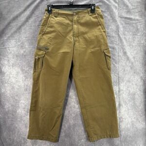 REI Cargo Pants Mens 30x30 Brown Baggy Hiking Outdoors Utility Gorpcore